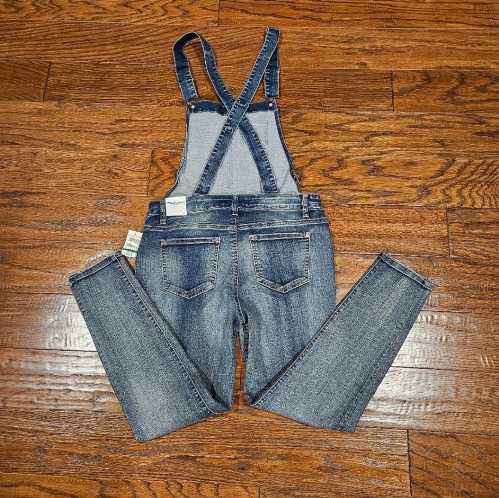 NWT WALLFLOWER Junior's Denim Overalls - Size Large - Picture 7 of 11